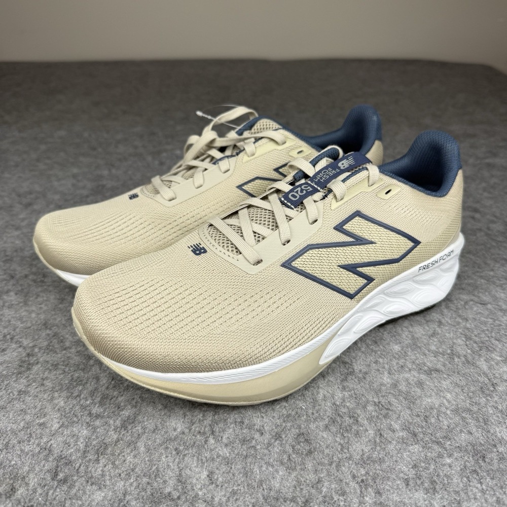 New Balance NB NWT Fresh Foam 520 v9 Shoes M52024X Beige Blue Men 11 4E Wide